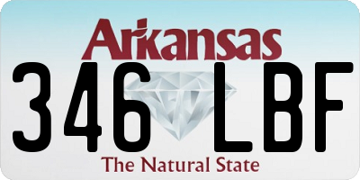 AR license plate 346LBF