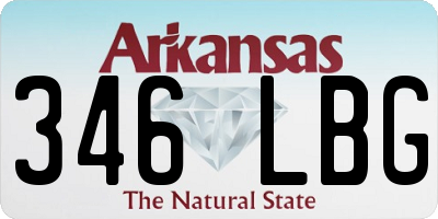 AR license plate 346LBG