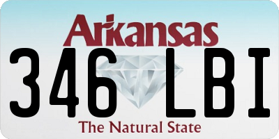 AR license plate 346LBI