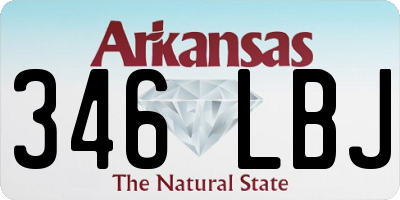 AR license plate 346LBJ