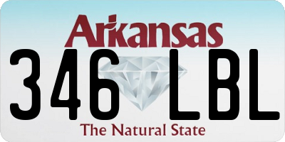 AR license plate 346LBL