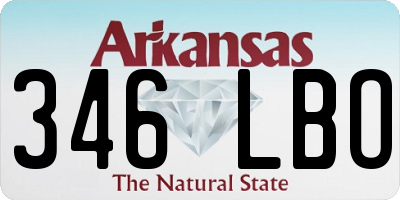 AR license plate 346LBO