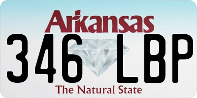 AR license plate 346LBP