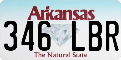 AR license plate 346LBR