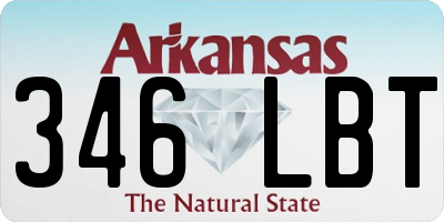 AR license plate 346LBT