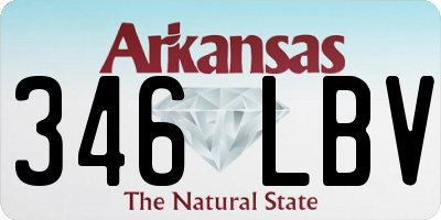 AR license plate 346LBV
