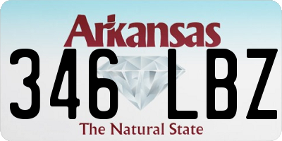 AR license plate 346LBZ
