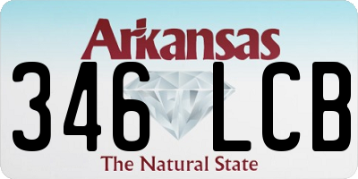 AR license plate 346LCB