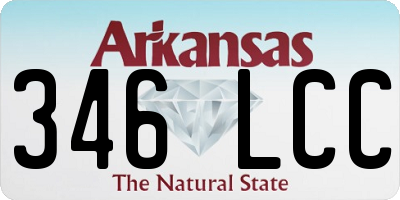 AR license plate 346LCC