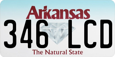 AR license plate 346LCD