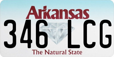 AR license plate 346LCG