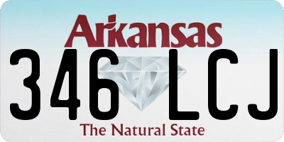AR license plate 346LCJ