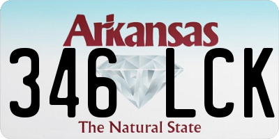AR license plate 346LCK