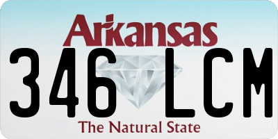 AR license plate 346LCM