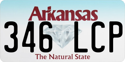 AR license plate 346LCP