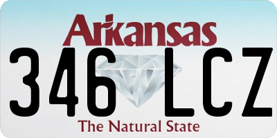 AR license plate 346LCZ