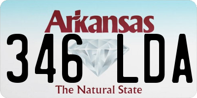 AR license plate 346LDA