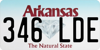 AR license plate 346LDE
