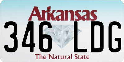 AR license plate 346LDG