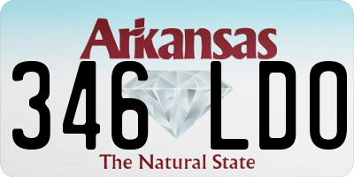 AR license plate 346LDO