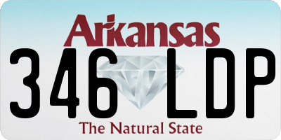 AR license plate 346LDP