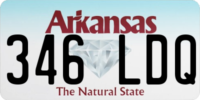 AR license plate 346LDQ