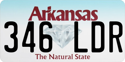 AR license plate 346LDR