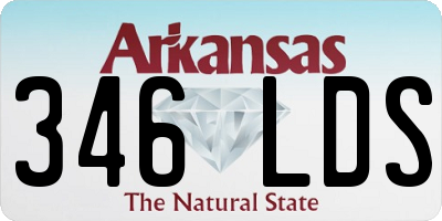 AR license plate 346LDS