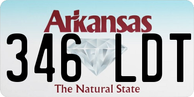 AR license plate 346LDT