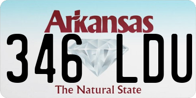 AR license plate 346LDU
