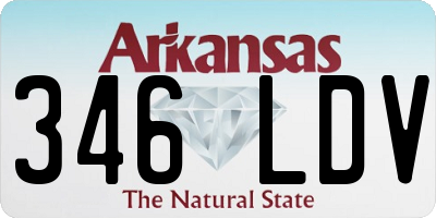 AR license plate 346LDV