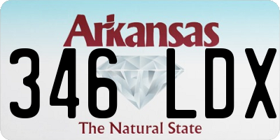AR license plate 346LDX