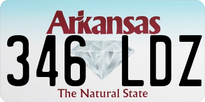 AR license plate 346LDZ