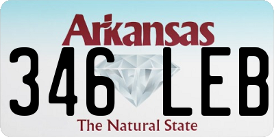 AR license plate 346LEB