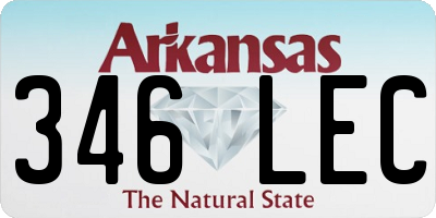AR license plate 346LEC