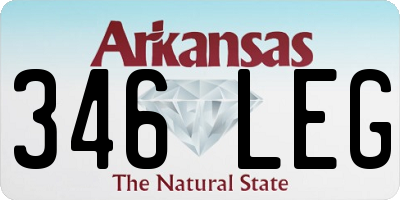 AR license plate 346LEG