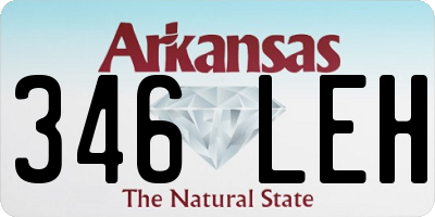 AR license plate 346LEH