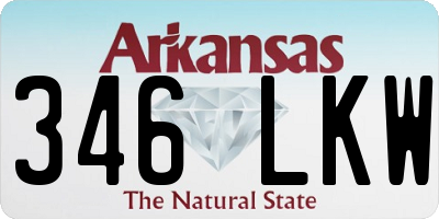 AR license plate 346LKW