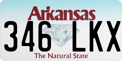 AR license plate 346LKX
