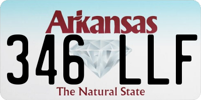 AR license plate 346LLF