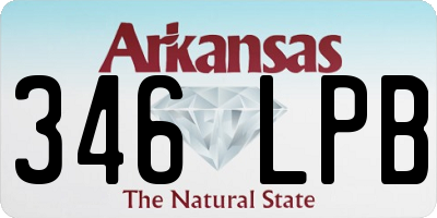 AR license plate 346LPB