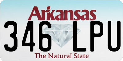 AR license plate 346LPU