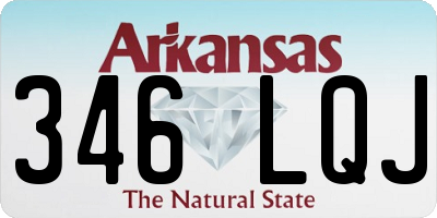 AR license plate 346LQJ