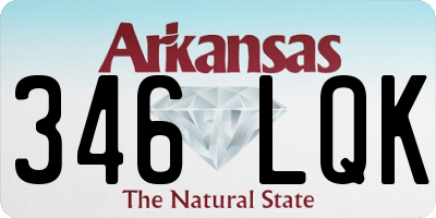 AR license plate 346LQK