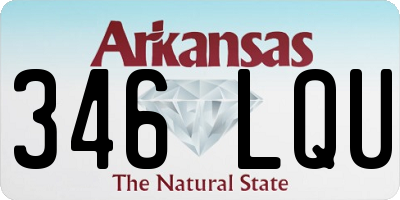 AR license plate 346LQU