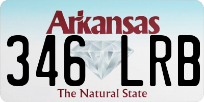 AR license plate 346LRB