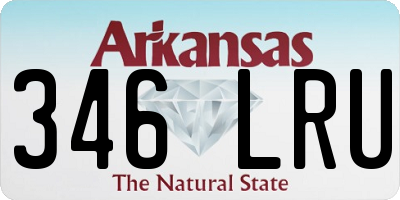 AR license plate 346LRU