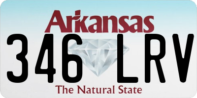AR license plate 346LRV