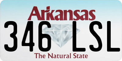 AR license plate 346LSL