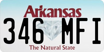 AR license plate 346MFI